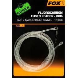 Fox Fil en Fluocarbonne Fused Leaders Kwik Change Edges taille 7 Blanc