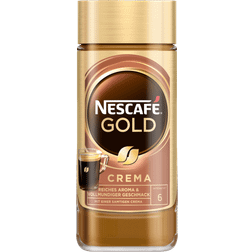 Nescafé GOLD Crema, löslicher Bohnenkaffee, Instant-Kaffee erlesenen koffeinhaltig 200g