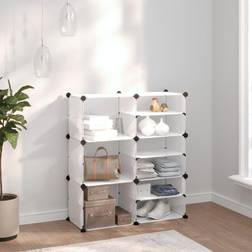 vidaXL Schoenenrek 84 x 31.5 x 93 cm Polypropeen Transparant