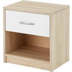 Stella Trading Pepe Oak Sonoma/White Table de chevet 28x39cm