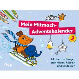 Riva Die Maus – Mein Mitmach-Adventskalender 2: 24 Überraschungen zum Malen, Rätseln und Entdecken. Das perfekte Geschenk für alle Maus-Fans – Für Kinder ab 5 Jahren