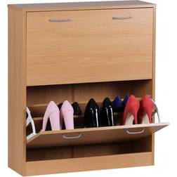 Wohnling Schuhkipper Kiel Buche Matt 75 x 87 x 24 cm