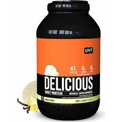 QNT Delicious Whey Protein Powder, Vanilla Cream, 2.2