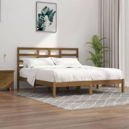 vidaXL Bed Frame Honey Brown
