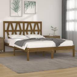 vidaXL Honey Brown Bed Frame 200 x 200 cm
