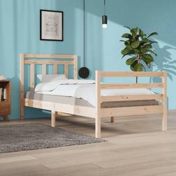 vidaXL Solid Wood Bed Frame 90 x 200 cm