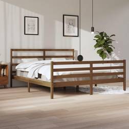 vidaXL Solid Wood Pine Bed Frame 200 x 200 cm