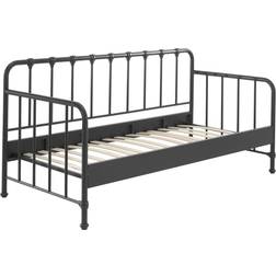 Vipack Lit Banquette 90x200 Sommier Inclus Noir