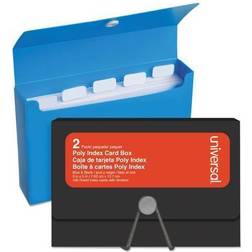 Universal Poly Index Card Box 2/Pack