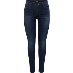 Only Jeans Mid Skinny Woman Wauw - Bleu