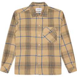 Woodbird Prize Check Shirt Camel Male Camisas - Multicolor