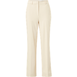 Selected Femme Klassiska Byxor Med Hög Midja Beige