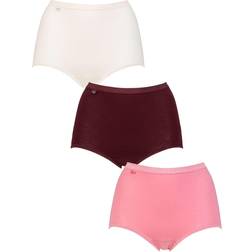 Sloggi Ladies Pair Basic Maxi Briefs Pinks