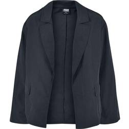 Urban Classics Ladies Ladies Oversized Crinkle Nylon Blazer black