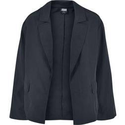 Urban Classics Oversized Crinkle Nylon Blazer - Schwarz