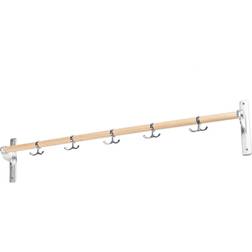 Essem Design Nostalgi Hook Rack Birch Aluminium Stand Hat Shelf