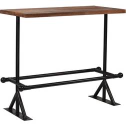 vidaXL Bois De Récupération Massif Marron 120x60x107 cm Table de bar 60x120cm