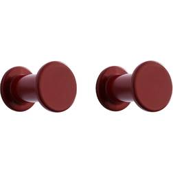 Hay Red Bolt Round Powder 2-pack Ø2.8 cm Coat Hook