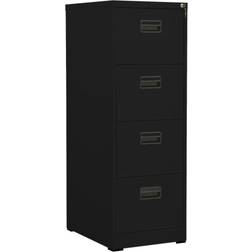 vidaXL Archivador De Acero Negro 46x62x133 cm Armario