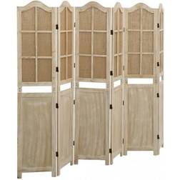vidaXL 6-panels stof Rumdeler