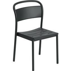 Muuto Acero Linear Steel Side Chair Black Silla de Cocina