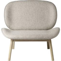 FDB Møbler Suru L32 Oak Nature Lacquered-Dark Beige Loungestol