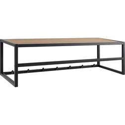 Nordform August Matt Black/Matt Wild Oak Hattehylde 77x22cm