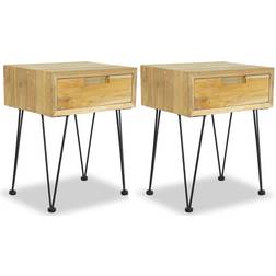 vidaXL Cabinets 2 Bedside Table 30x40cm