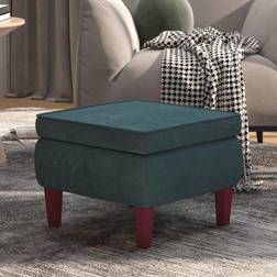 vidaXL Pieds En Bois Siège Pouf Repose-Pied Tabouret