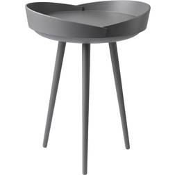 FDB Møbler D106 Bakkedal Ø38 cm Beech Dark Blue Painted Tray Table