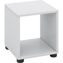 VCM Meuble Rangement Chevet Bois Blanc 34 x 31 x 30 Cm Étagère