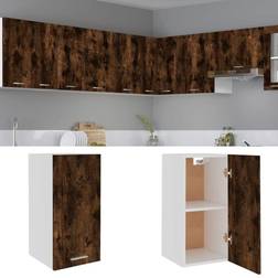 vidaXL Pensile Rovere Fumo 29.5x31x60 cm Legno Multistrato Mobile a Parete