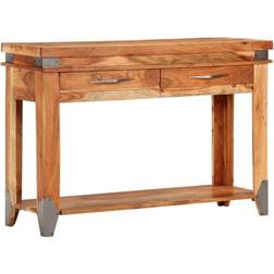 vidaXL 110 x 34 x 74 cm Bois d'Acacia Massif Table Console