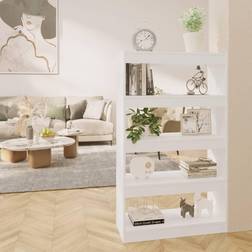 vidaXL Libreria/Divisorio Bianco 80x30x135 cm Truciolato Scaffale per libri