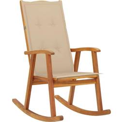 vidaXL with Cushions Brown Rocking Chair