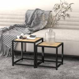 vidaXL Tea 2 MDF Sonoma Nesting Table