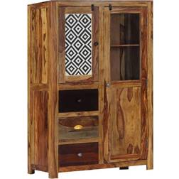 vidaXL Buffet 95x48x150 cm Bois de Sesham Massif Armoire