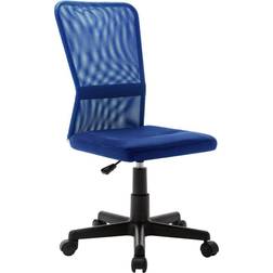 vidaXL Bleu 44x52x100 cm Tissu En Maille Chaise de bureau