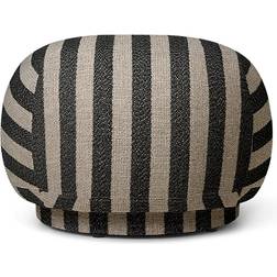 Ferm Living Asiento Puff Rico Pouf Louisiana Sand Black Puf