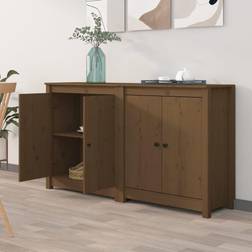 vidaXL 2 Honey Sideboard