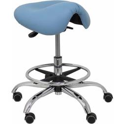 P&C Piqueras y Crespo en Simili Cuir Bleu Clair Alatoz Tabouret