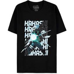 Difuzed Kakashi Naruto Shippuden Short Sleeve T-shirt - Black/White