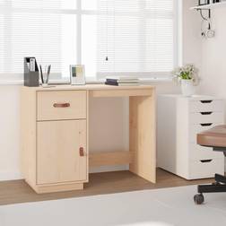 vidaXL 95x50x75 massiv furu Skrivbord