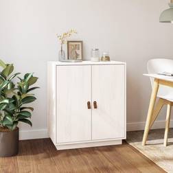 vidaXL White 65,5x40x75 Pine Sideboard