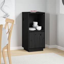 vidaXL Schwarz 38 x 35 x 80 cm Sideboard