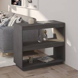 vidaXL 80x35x71 massivt fyrretræ Bogreol
