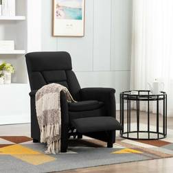 vidaXL Inclinable Noir Similicuir Daim Fauteuil