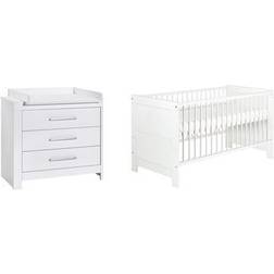 Schardt Sparset Nordic White, 2-tlg. Kombi-Kinderbett 70