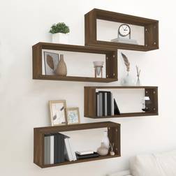 vidaXL Cube Wall Shelf