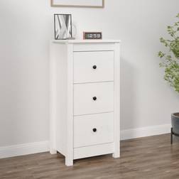 vidaXL White Pine Sideboard